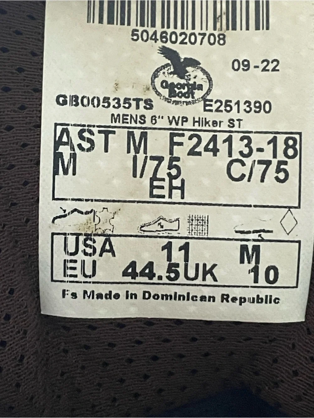 Georgia Boot gently used